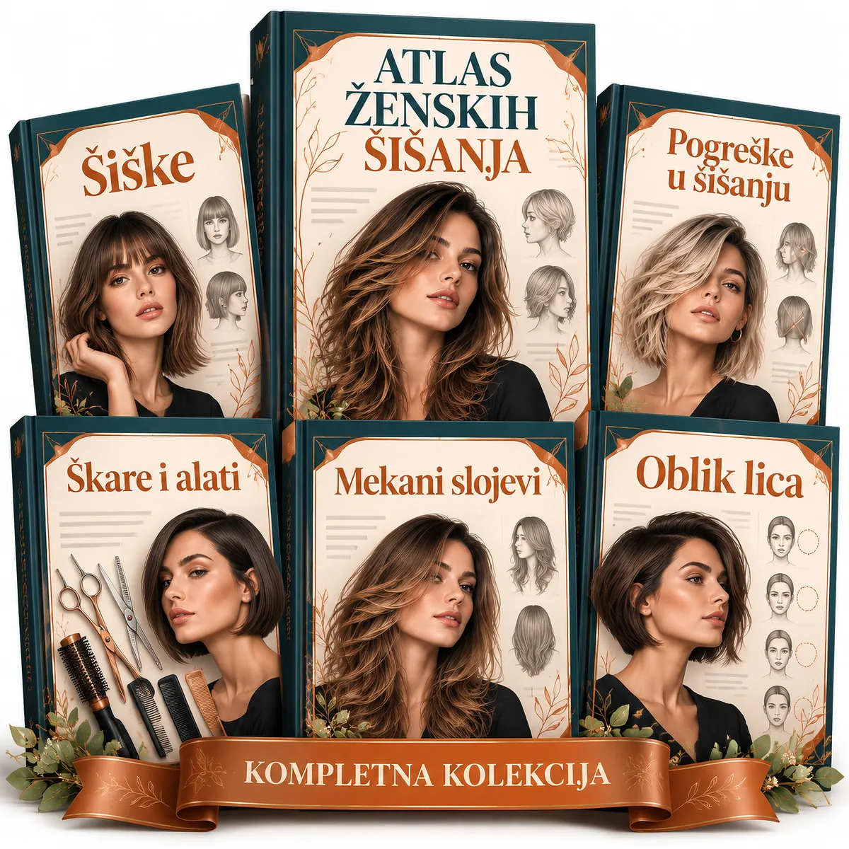Atlas ženskih šišanja — cijeli paket